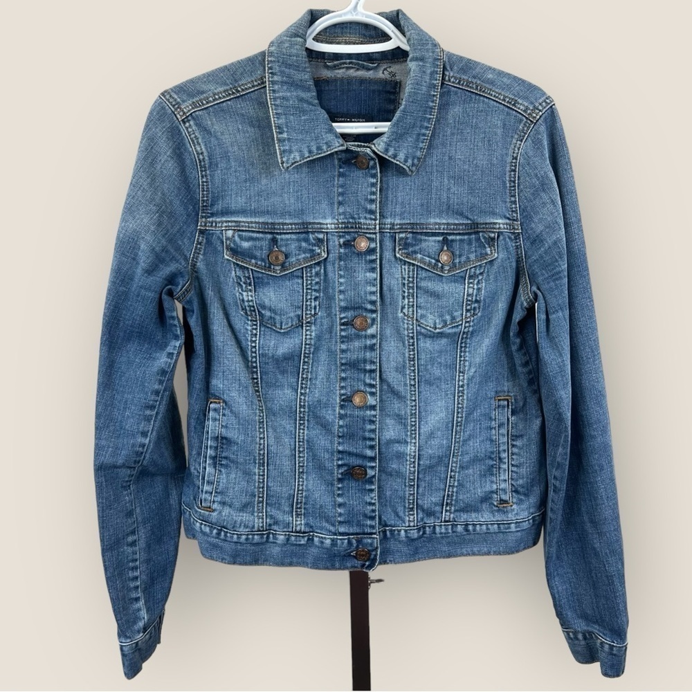 Tommy Hilfiger Denim Trucker Jacket Size Medium <SKU174>